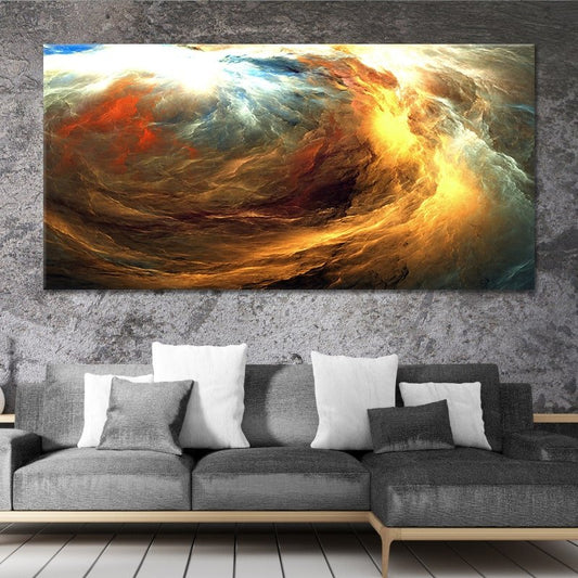 Large Colorful Abstract Storm Wall Art For Living Room Wall-Stunning Canvas Prints