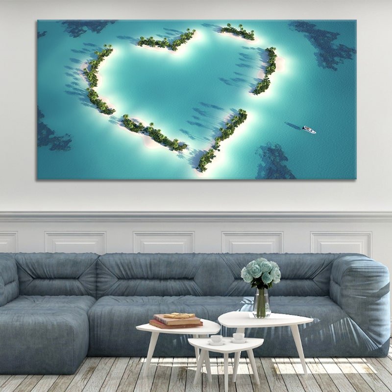 Heart Canvas on Frame Blank and Stretched 2 Sizes Artist Painting