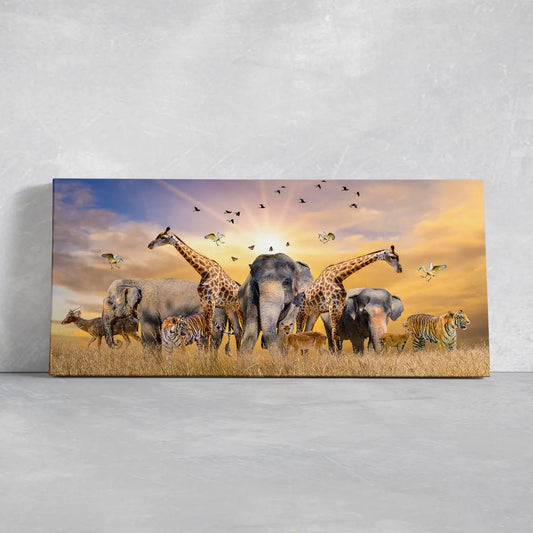 African Safari Animals Wall Art Canvas Print-Stunning Canvas Prints