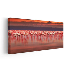 Pink Flamingos Wall Art Canvas-Stunning Canvas Prints