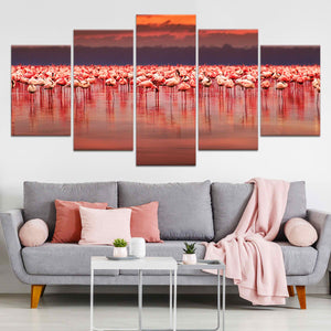 Pink Flamingos Wall Art Canvas-Stunning Canvas Prints