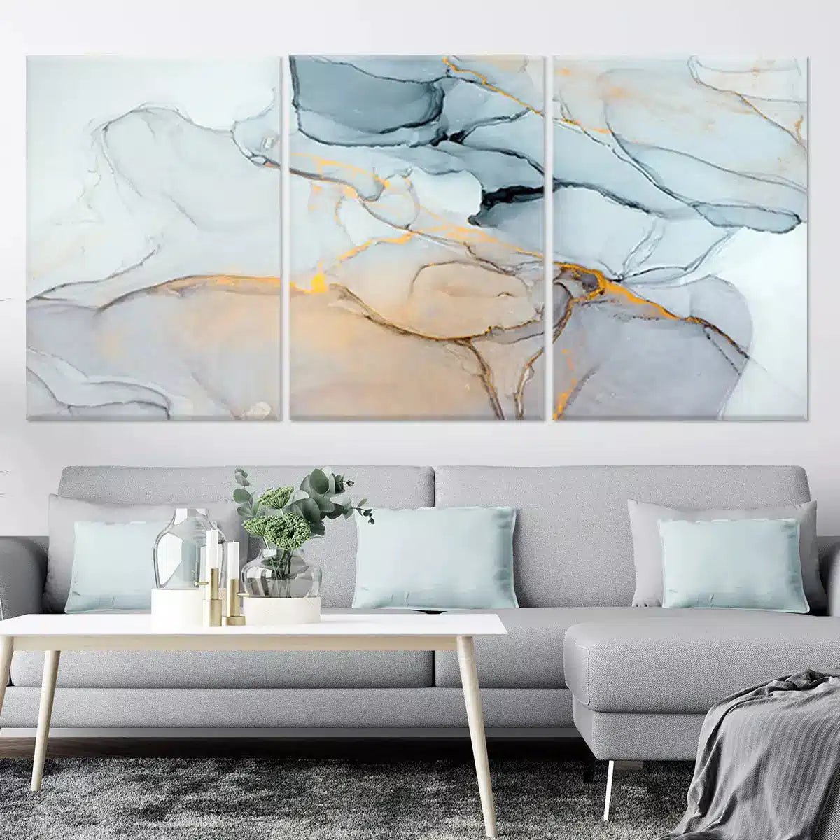 Light Ink Abstract Wall Art For Bedroom Wall-Stunning Canvas Prints