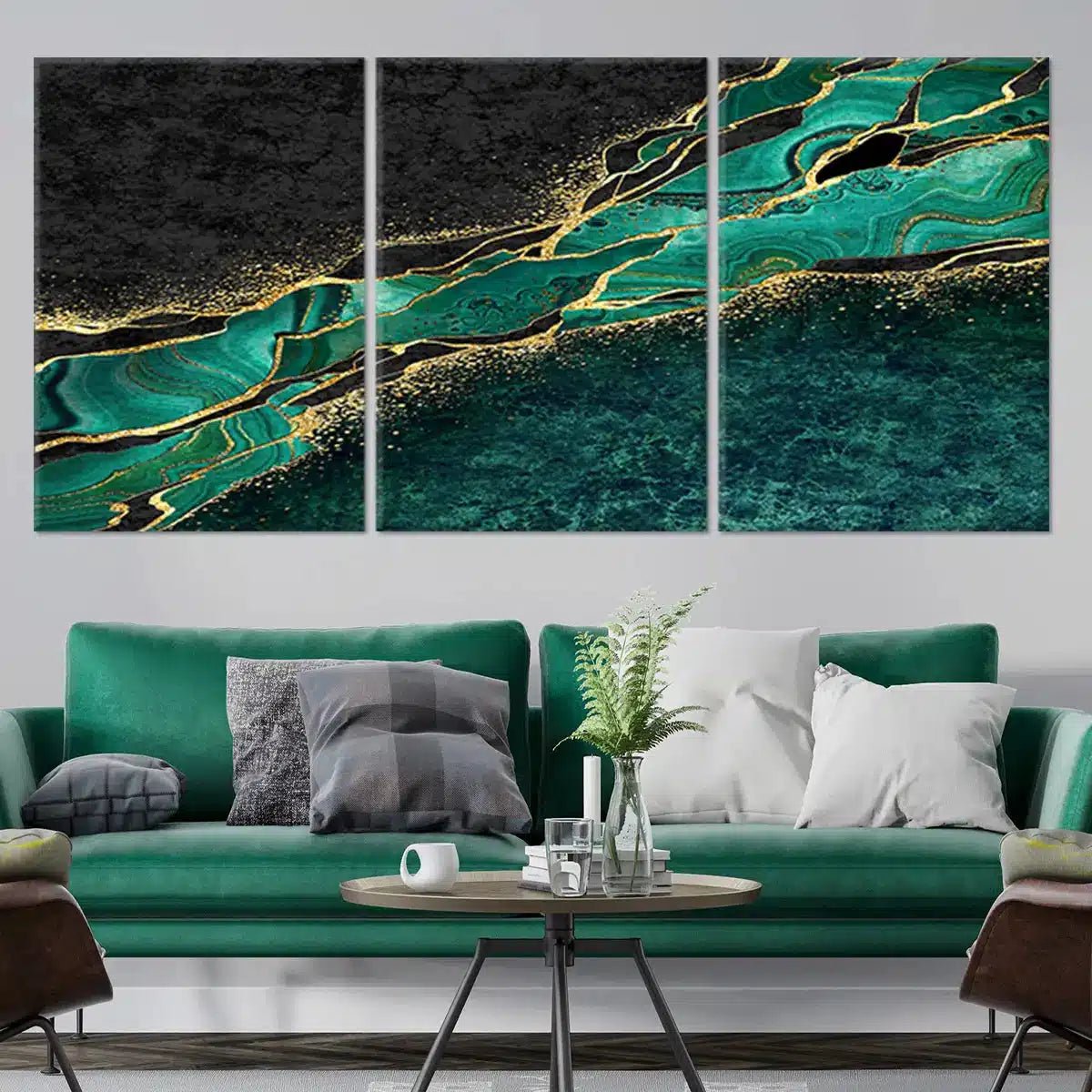 Extra Large Green Marble Abstract Wall Art Canvas-Stunning Canvas Prints