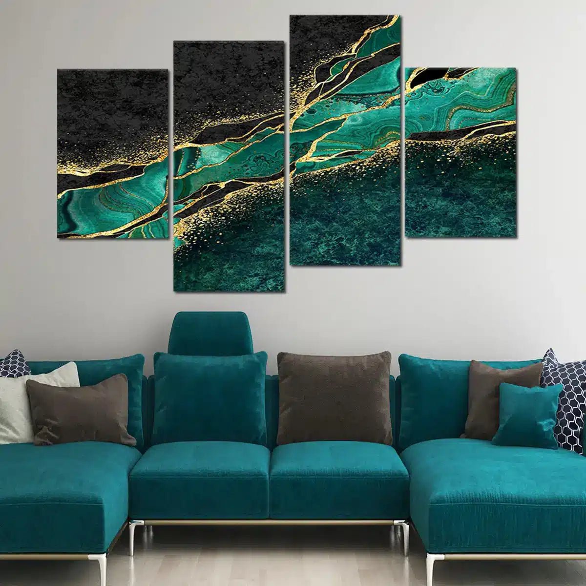 Extra Large Green Marble Abstract Wall Art Canvas-Stunning Canvas Prints