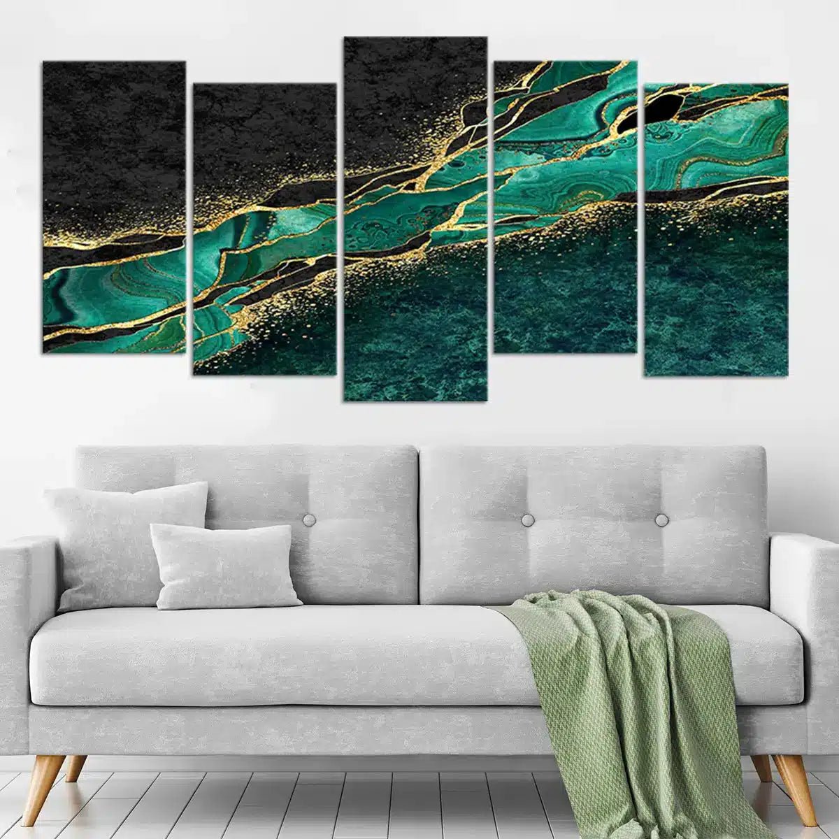 Extra Large Green Marble Abstract Wall Art Canvas-Stunning Canvas Prints