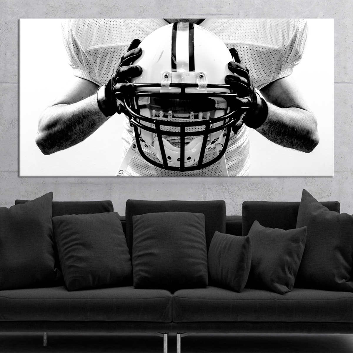 Football Quarterback Wall Art Canvas Print-Stunning Canvas Prints