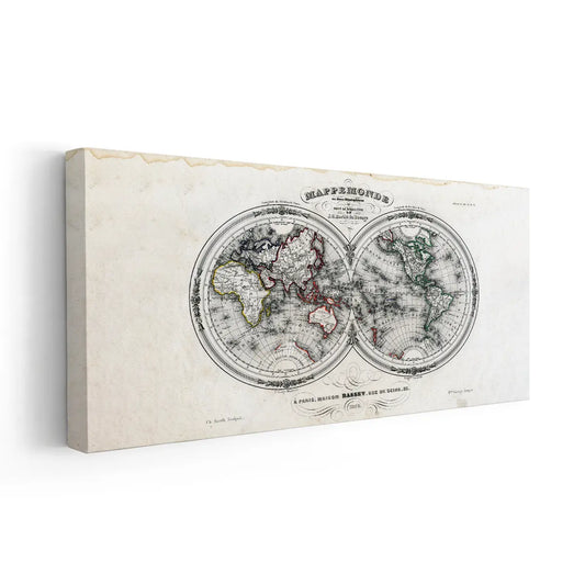 Antique World Map Wall Art Canvas Print-Stunning Canvas Prints