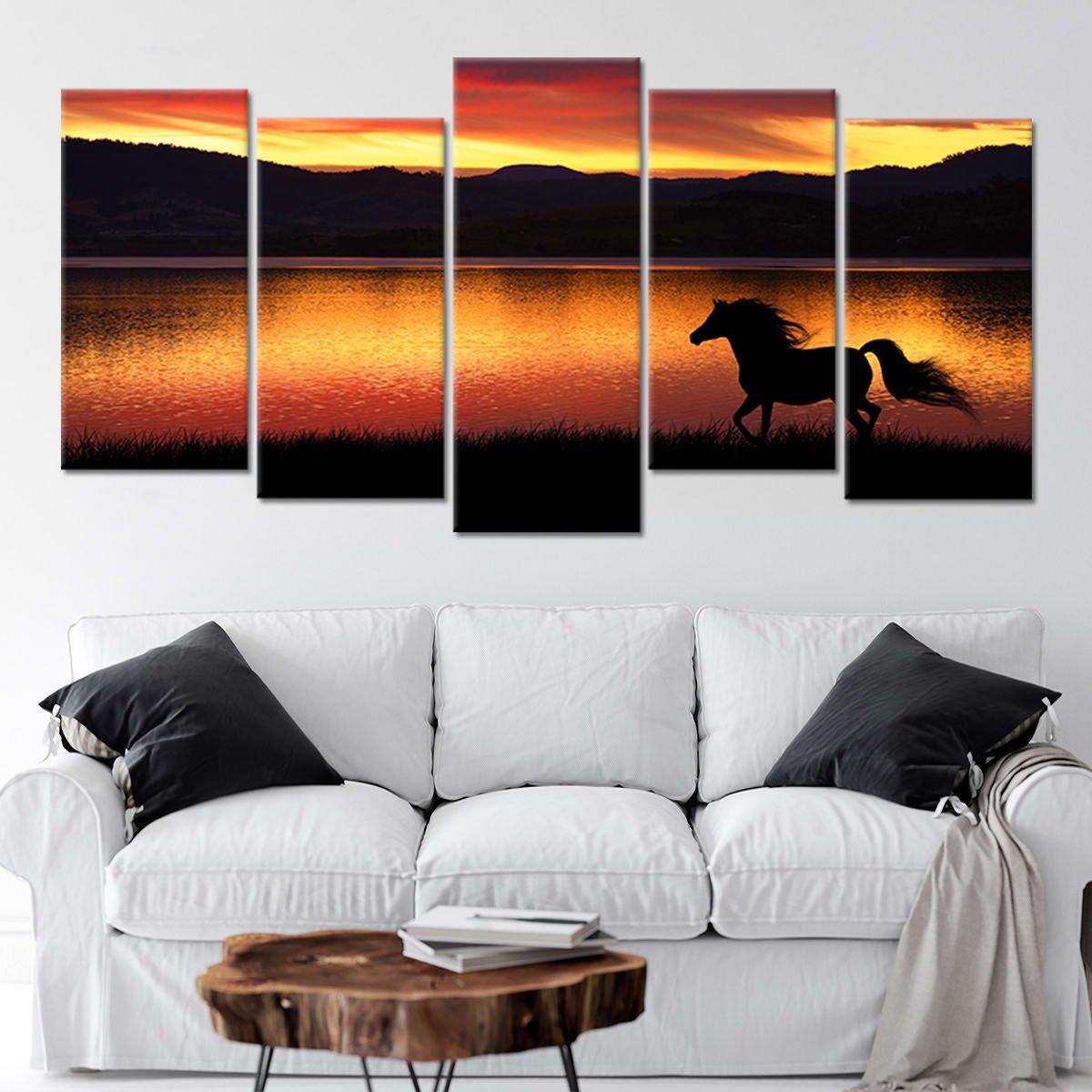 Sunset Horse Wall Art Canvas-Stunning Canvas Prints