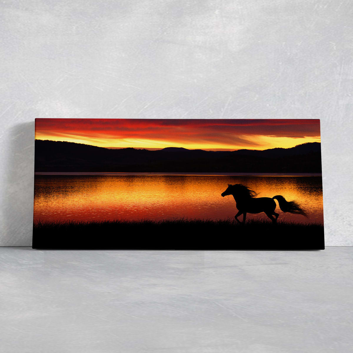 Sunset Horse Wall Art Canvas-Stunning Canvas Prints