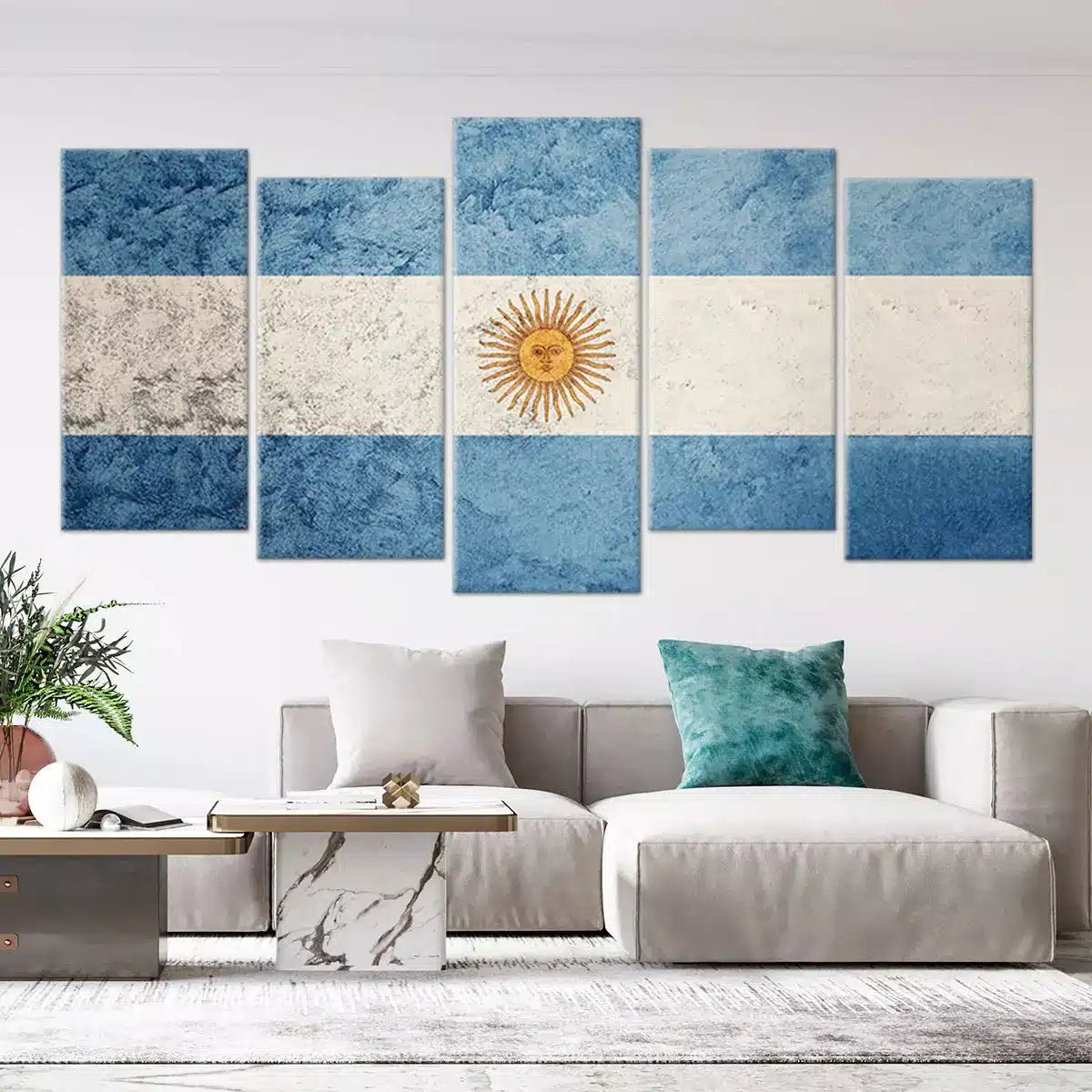 Argentinian Flag Wall Art Canvas Print-Stunning Canvas Prints