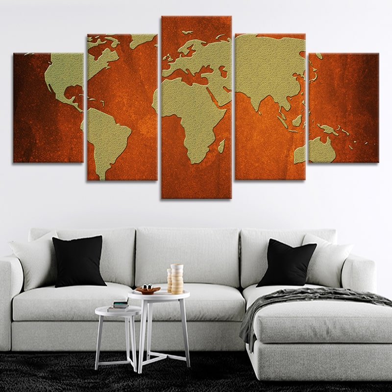 Wanderlust Gallery Wall  5 Piece Art Set - MK Envision Galleries