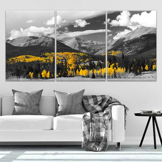 Black And White Forest Wall Art Canvas-Stunning Canvas Prints