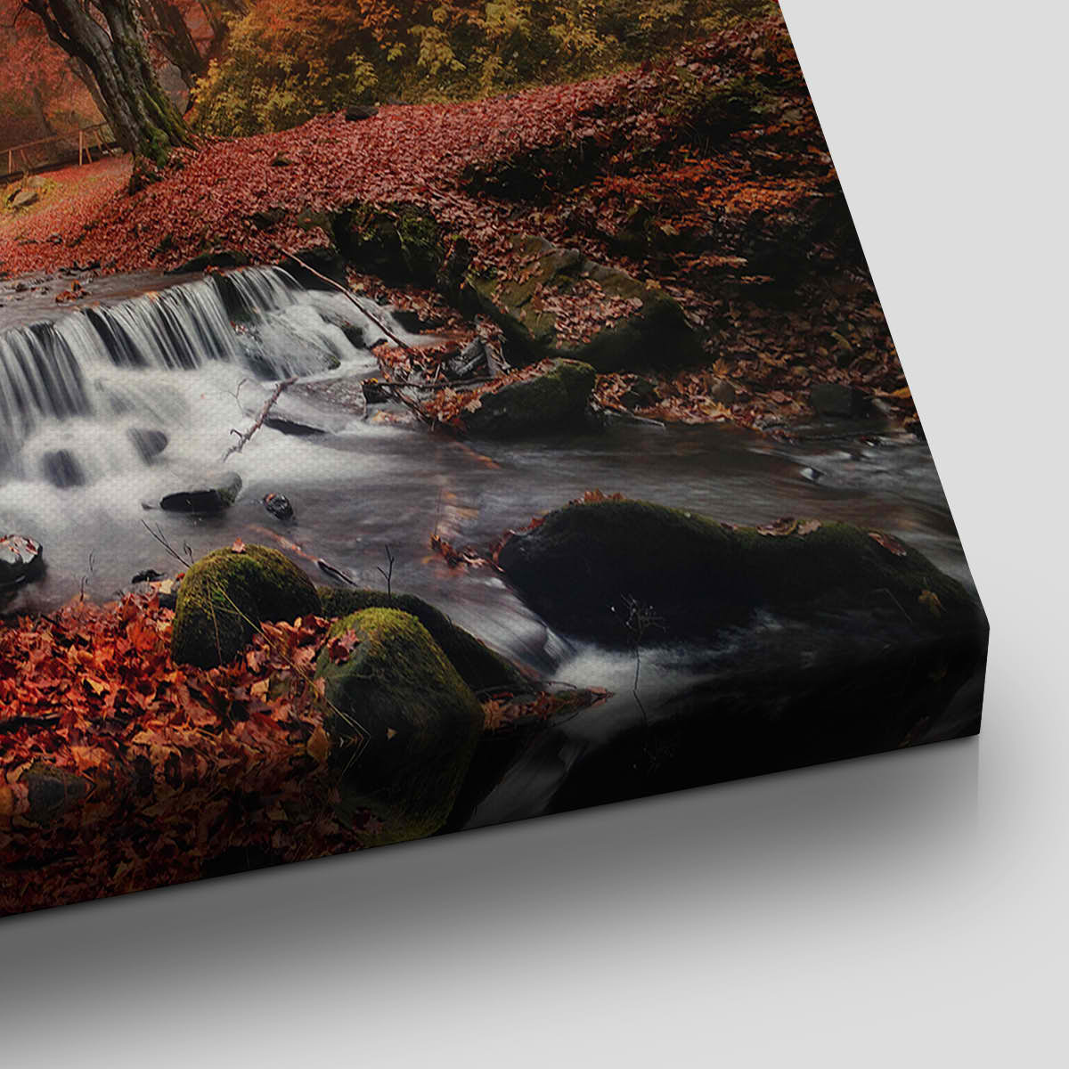 Red Autumn Forest Wall Art Canvas-Stunning Canvas Prints