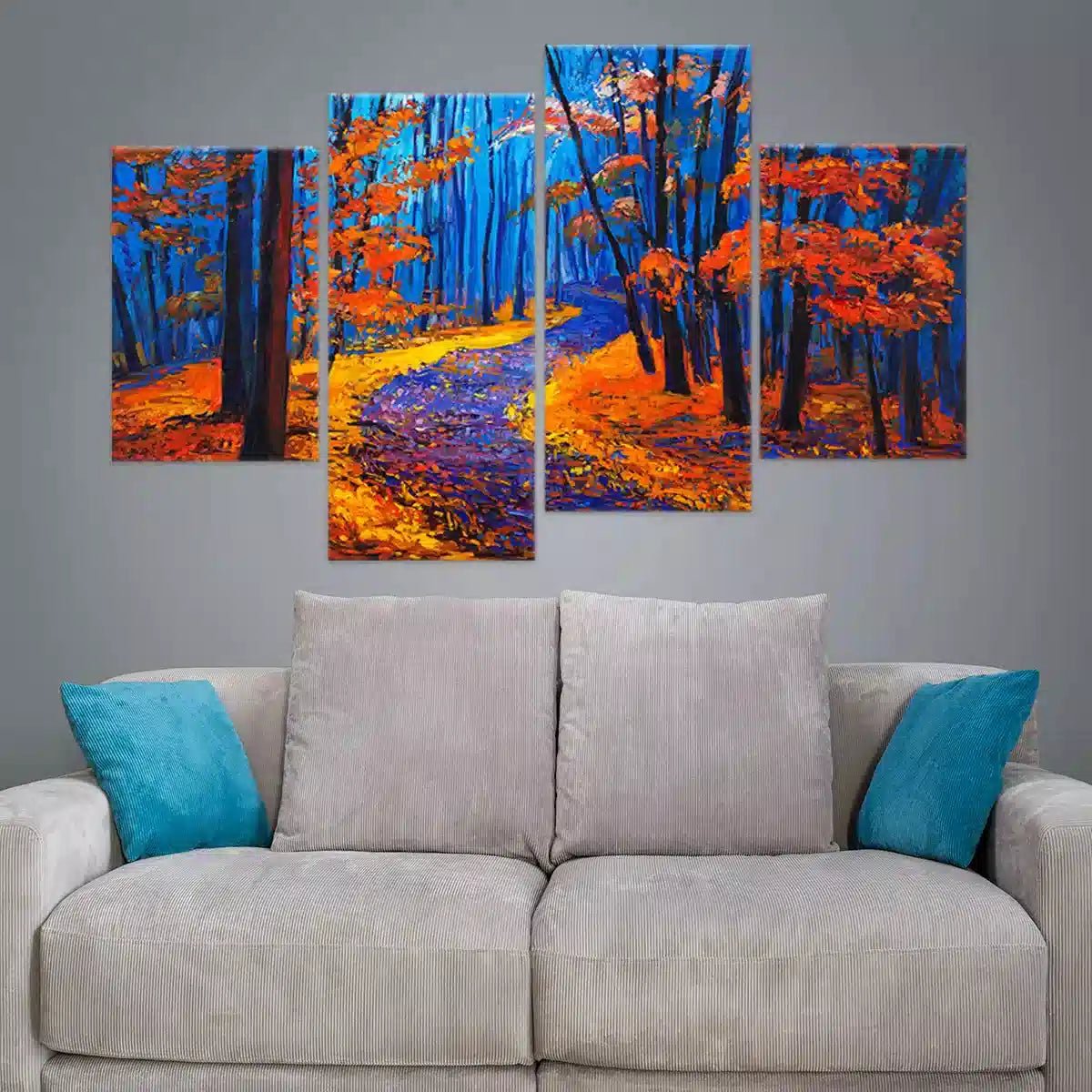 Colorful Autumn Forest Wall Art Canvas-Stunning Canvas Prints