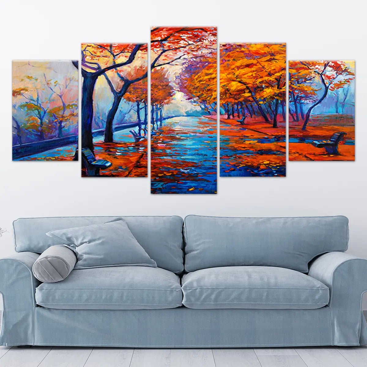 Vibrant Autumn Forest Wall Art Canvas-Stunning Canvas Prints