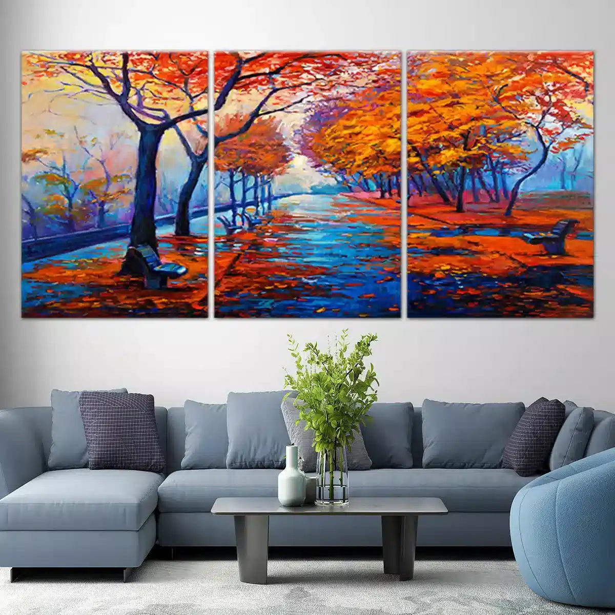 Vibrant Autumn Forest Wall Art Canvas-Stunning Canvas Prints