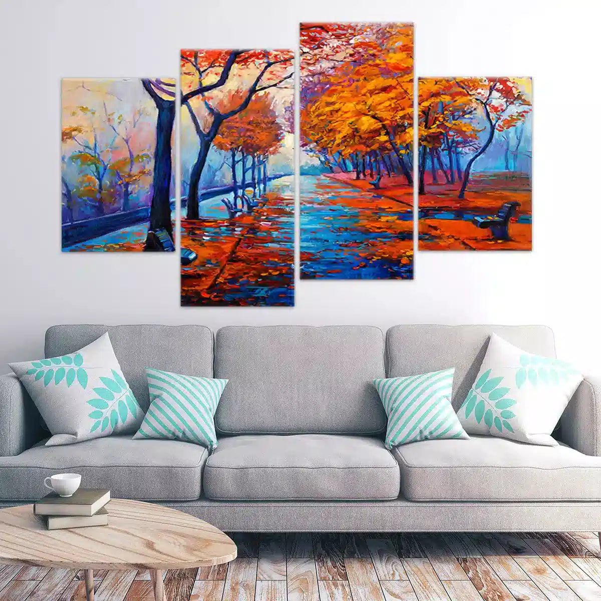 Vibrant Autumn Forest Wall Art Canvas-Stunning Canvas Prints