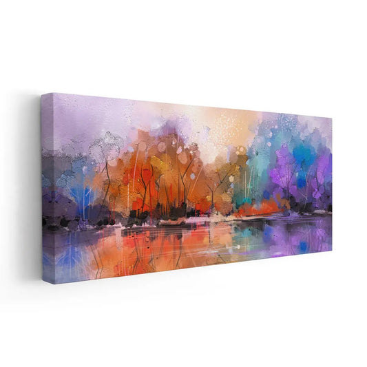 Abstract Rainbow Forest Wall Art Canvas-Stunning Canvas Prints