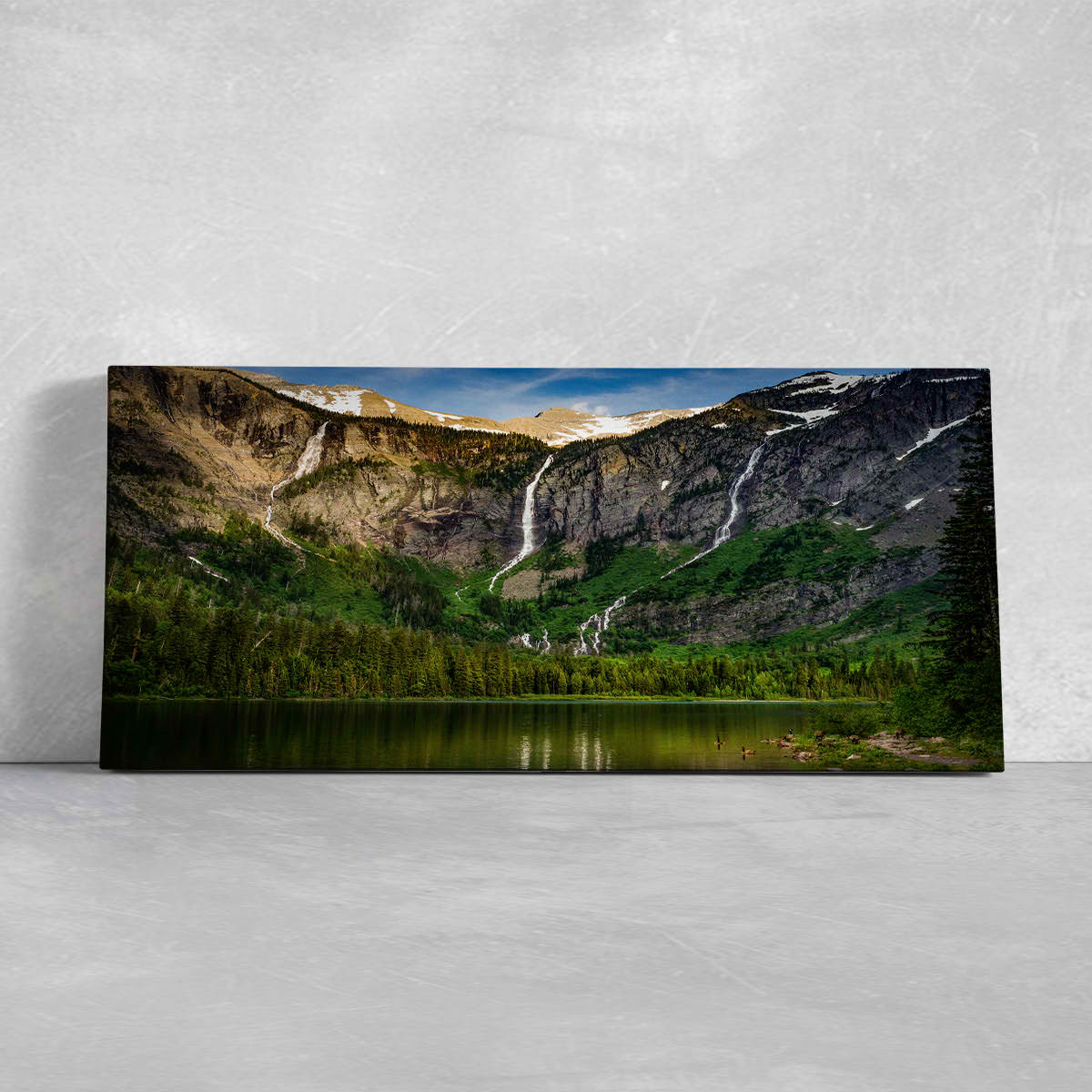 Avalanche Lake Wall Art Canvas-Stunning Canvas Prints