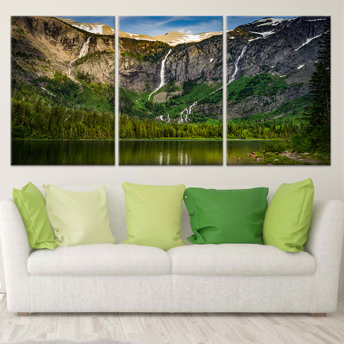 Avalanche Lake Wall Art Canvas-Stunning Canvas Prints