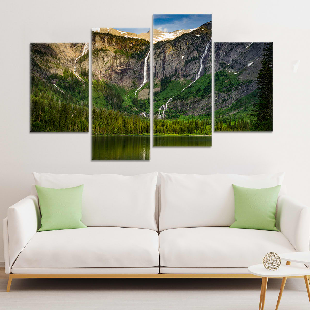 Avalanche Lake Wall Art Canvas-Stunning Canvas Prints