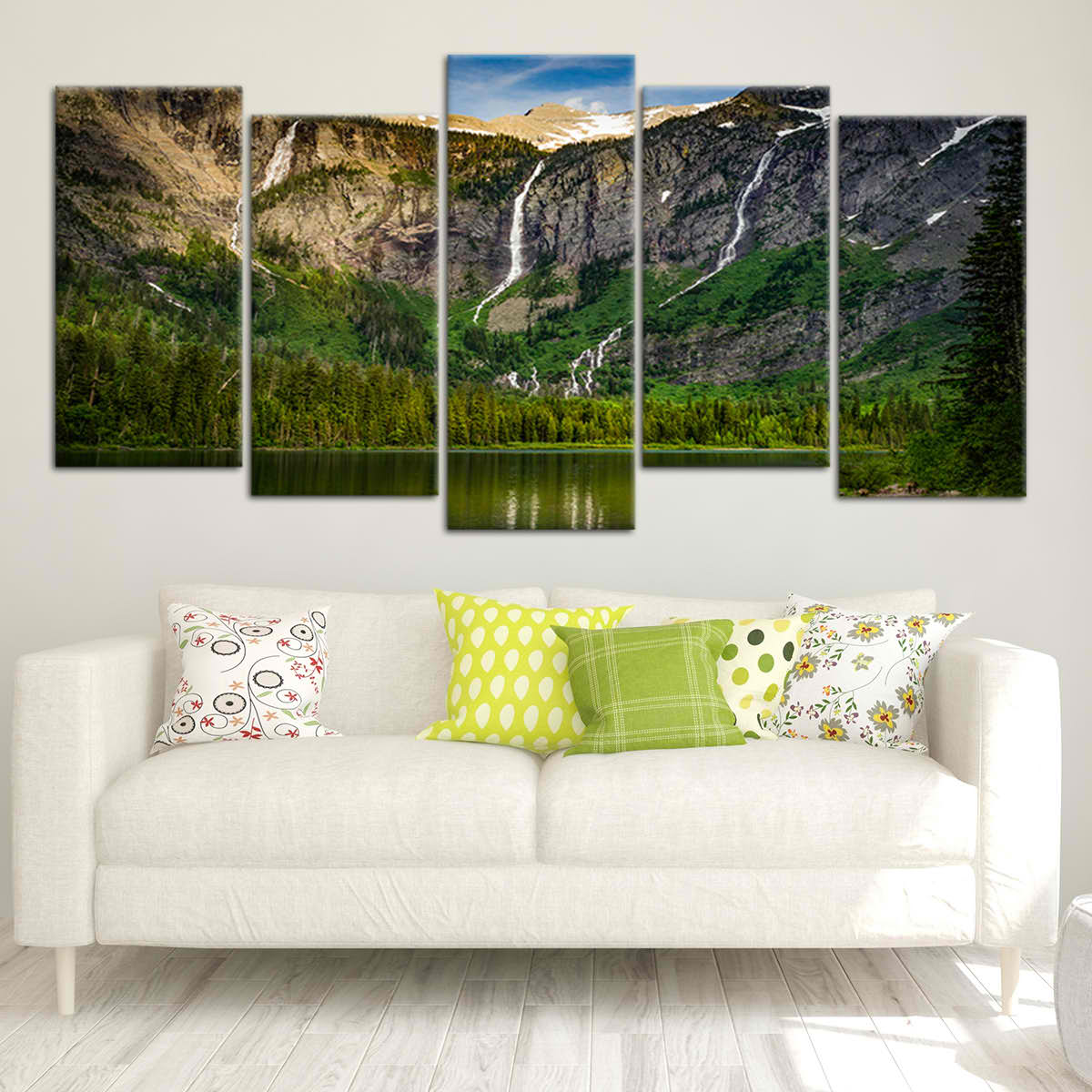 Avalanche Lake Wall Art Canvas-Stunning Canvas Prints