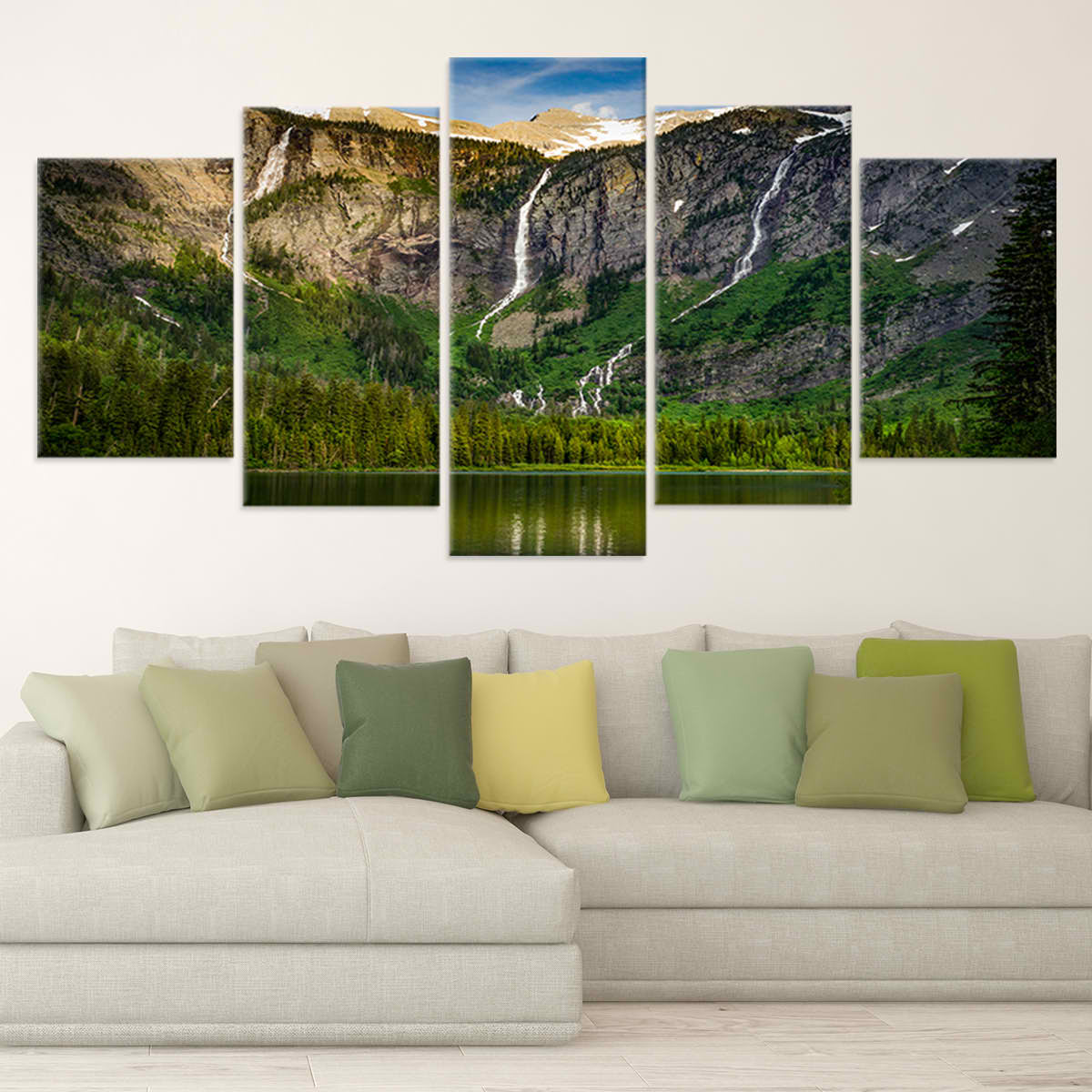 Avalanche Lake Wall Art Canvas-Stunning Canvas Prints