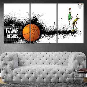 Abstract Basketball Players Wall Art Canvas Print-Stunning Canvas Prints