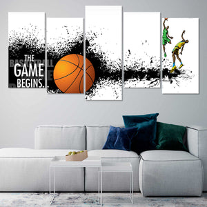 Abstract Basketball Players Wall Art Canvas Print-Stunning Canvas Prints