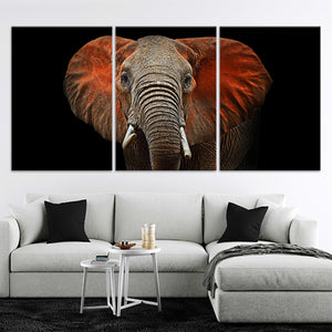 African Elephant Head Wall Art Canvas-Stunning Canvas Prints