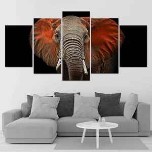 African Elephant Head Wall Art Canvas-Stunning Canvas Prints