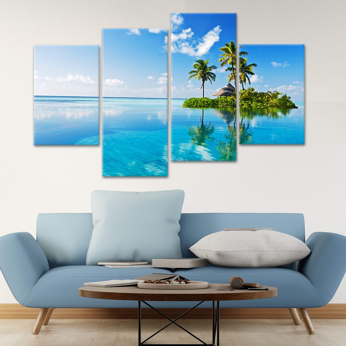 Tropical Island Wall Art Canvas-Stunning Canvas Prints