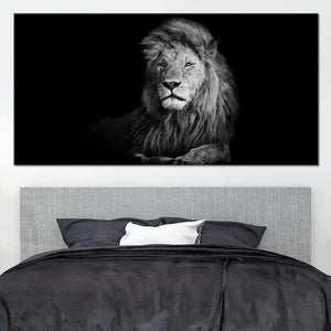 Black and White Lion Wall Art Canvas-Stunning Canvas Prints