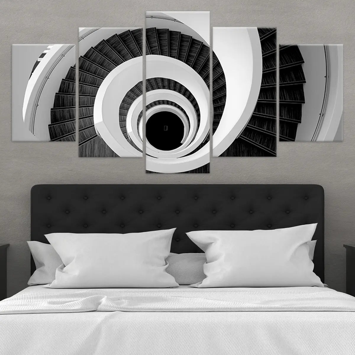 Large Black and White Staircase Wall Art For Living Room Wall-Stunning Canvas Prints