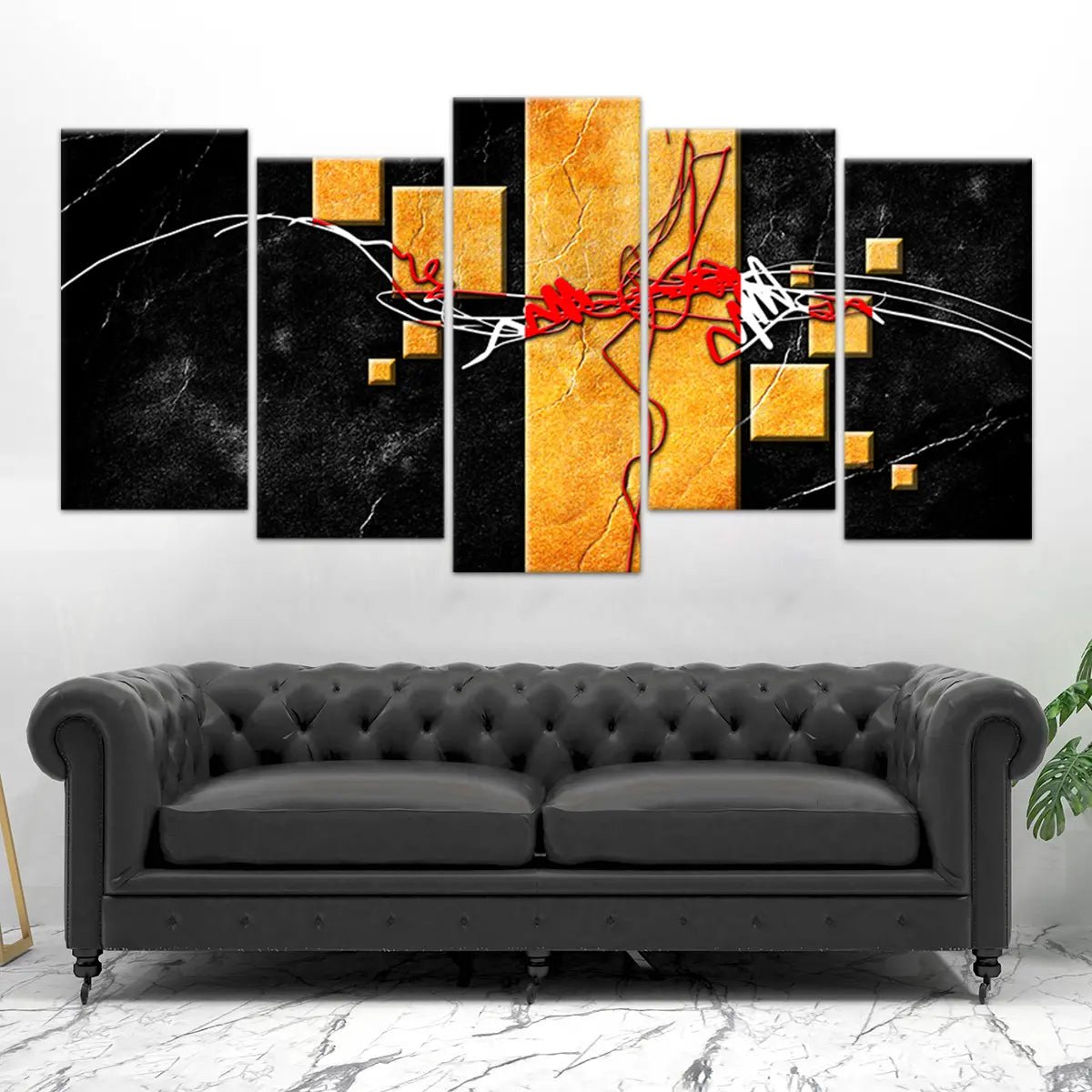 Bold Geometric Abstract Wall Art-Stunning Canvas Prints