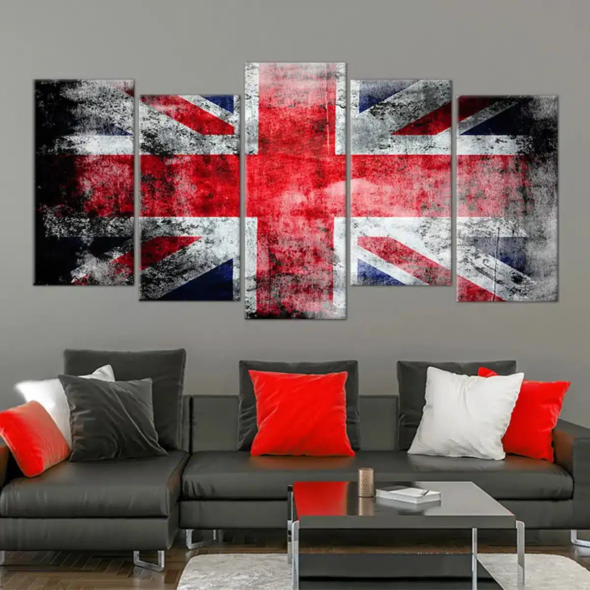 Modern UK British Flag Wall Art Canvas Print-Stunning Canvas Prints