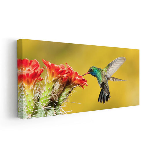 Green Hummingbird Wall Art Canvas-Stunning Canvas Prints