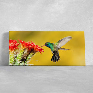 Green Hummingbird Wall Art Canvas-Stunning Canvas Prints