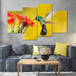 Green Hummingbird Wall Art Canvas-Stunning Canvas Prints