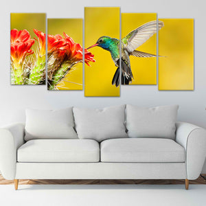 Green Hummingbird Wall Art Canvas-Stunning Canvas Prints