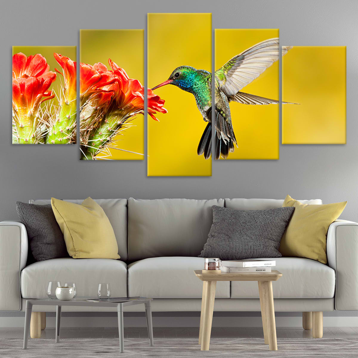 Green Hummingbird Wall Art Canvas-Stunning Canvas Prints