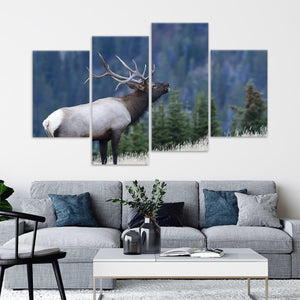 Mountain Bull Elk Wall Art Canvas-Stunning Canvas Prints