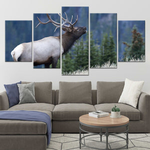 Mountain Bull Elk Wall Art Canvas-Stunning Canvas Prints