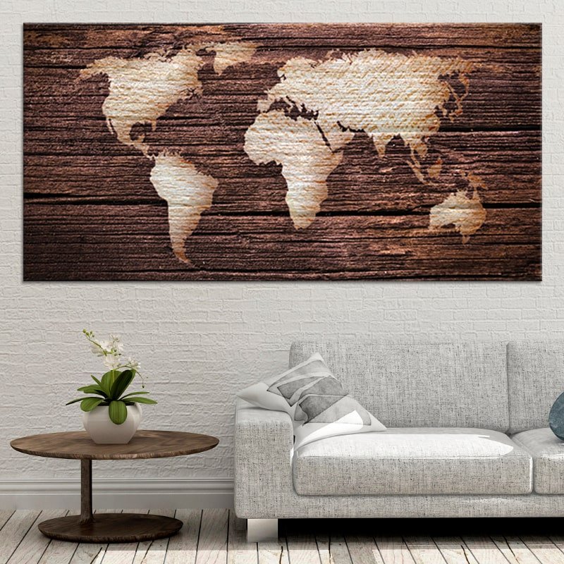 Wood Texture World Wall Art Canvas Print-Stunning Canvas Prints