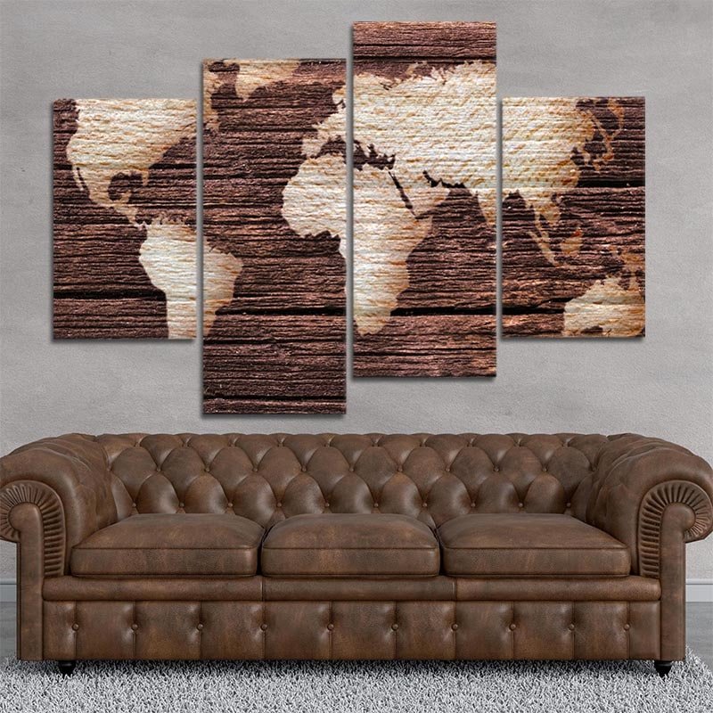 Wood Texture World Wall Art Canvas Print-Stunning Canvas Prints