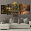 Cabin By The River Wall Art Canvas Print-Stunning Canvas Prints