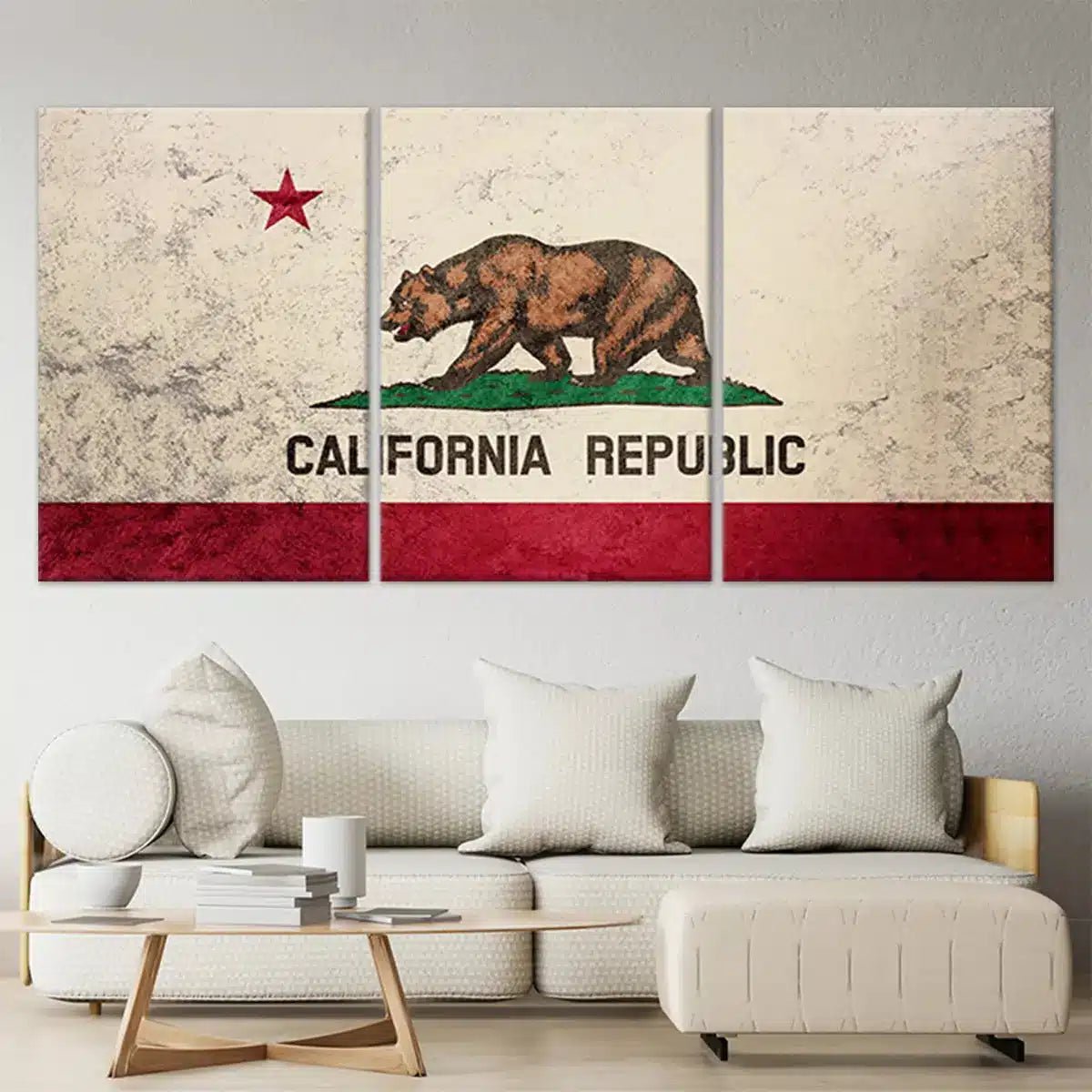 California Flag Wall Art Canvas Print-Stunning Canvas Prints