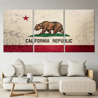 California Flag Wall Art Canvas Print-Stunning Canvas Prints
