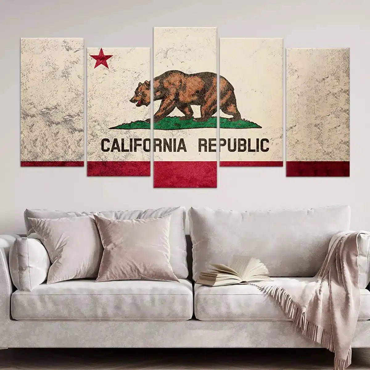 California Flag Wall Art Canvas Print-Stunning Canvas Prints