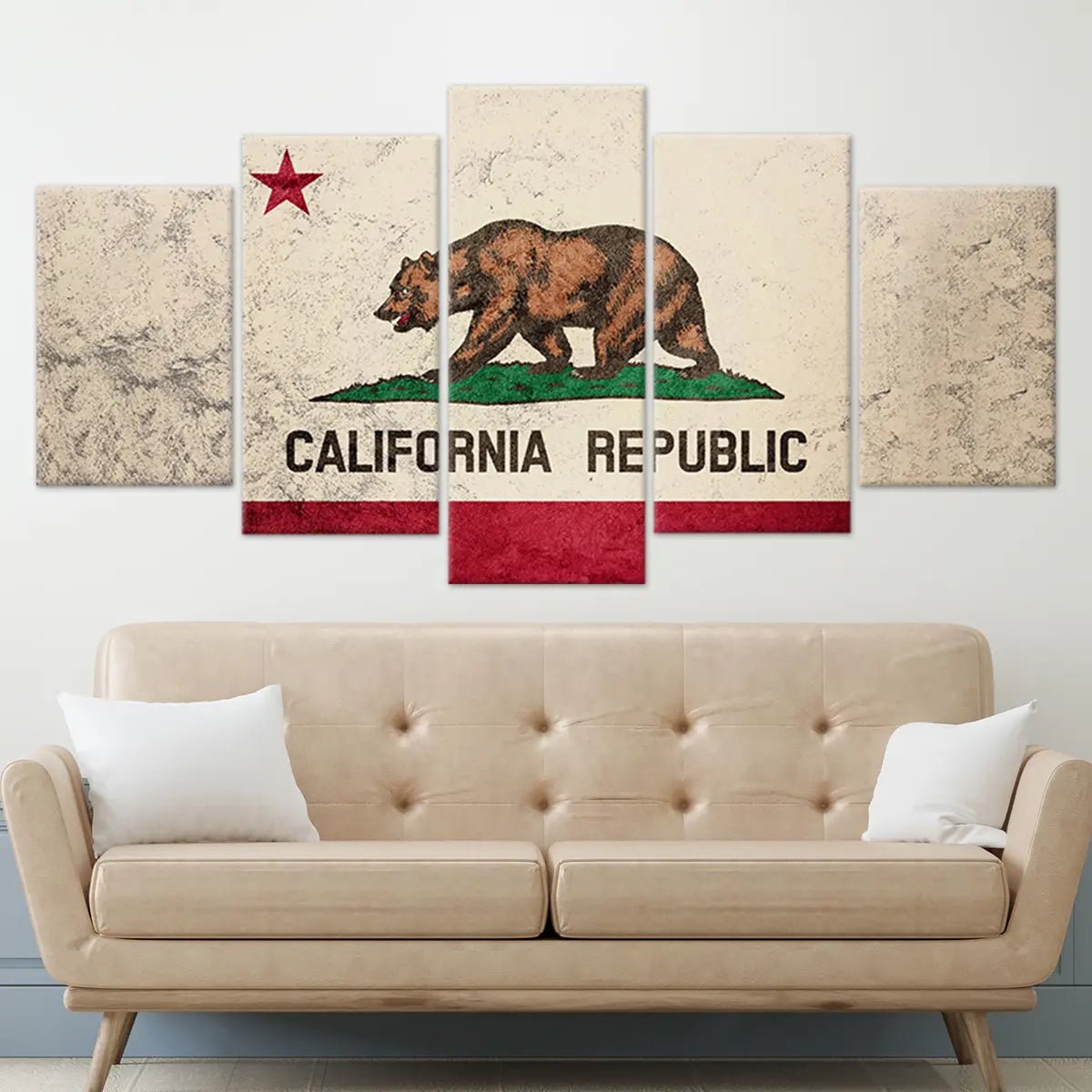 California Flag Wall Art Canvas Print-Stunning Canvas Prints